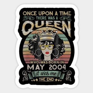 Girls 16th Birthday Queen May 2004 Queen Birthday Sticker